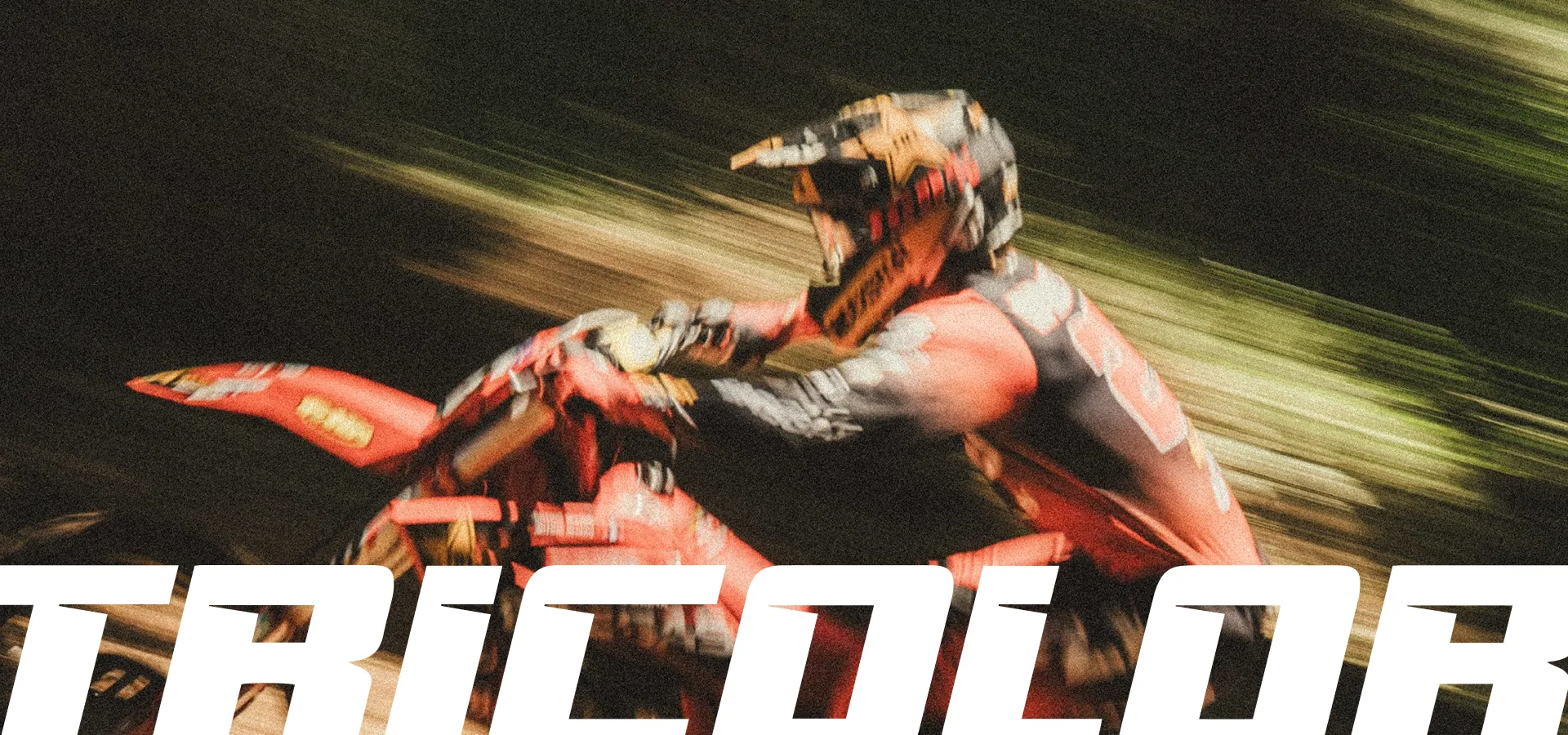 A man riding a dirtbike.
